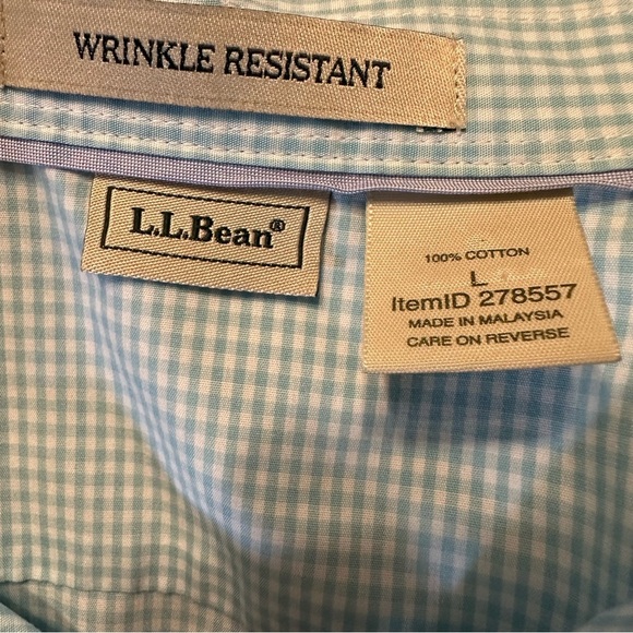 LL Bean Women's Signature wrinkle Free Shirt size L (j10) - Picture 4 of 15